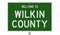 Road sign for Wilkin County