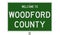 Road sign for Woodford County