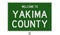 Road sign for Yakima County