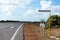 Road signs pointing to Hangover Bay Road. Highway in Western Australia