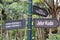 road signs to provide directions to tourists