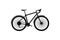 Road sports bike on a white background. Environmentally friendly transport for outdoor activities. Flat illustration EPS10