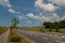 road in the suburbs of Naestved in Denmark