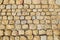 Road surface paved with cobblestone, Italy. Texture for design and background