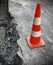 Road surface repair works