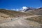 Road from Tanglang La mountain pass in Ladakh, India