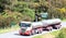 Road tanker and trailer on road near Stillwater, NZ