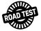 Road test black stamp