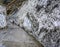 Road though white rocks in Naran Kaghan valley, Pakistan