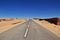 The road in Timimun abandoned city in Sahara desert, Algeria, Africa
