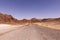 The road in the Timna park.  located in the south of Israel near Eilat.