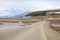 Road to adventsdalen in Longyearbyen at Svalbard