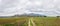 The road to Assisi, Umbria, Italy. Panorama