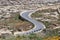 Road to Azure Window at Gozo Island, Malta.