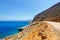 Road to the Balos Lagoon in Crete