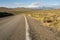 Road to Bodie, California ghost town in Sierra Nevada mountains