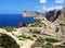 Road to Cap Fomentor Mallorca and landscape surrounding