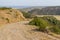 Road to Carrapateira with mountain and vegetation