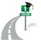 Road to education illustration design