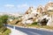 road to Goreme town in Cappadocia in spring