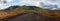 Road to green volcano, Landmannalaugar, Iceland.