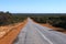 Road to Horizon und blue sky in Outback Western Australia