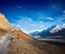 Road to Kee (Ki, Key) Monastery. Spiti Valley