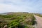 Road to lighthouse of Cape Cavalleria in Menorca