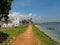 Road to lighthouse at Fort Galle, Sri-Lanka