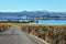 The road to the Mono Lake