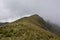 the road to the mountains in the vicinity Rucu Pichincha volcano, Andes mountains. Pichincha Volcano. Quito