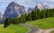 Road to Mt.Langkofel, Seiser Alm, Dolomites, Italy