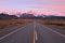 Road to patagonian mountains