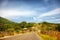 The road to Pico Isabel de Torres, Puerto Plata, through the countryside and a sun scorched landscape