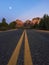 Road to The Red Rocks in Sedona, Arizona.