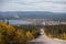 Road to small industrial town on the lake, Kandalaksha, Russia