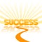 Road to success background