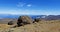 Road to the Teide volcano, natural background, mountain landscape