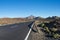 Road to the Teide Volcano in Parque Nacional del Teide. Montana