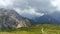 The road to Tre Cime di Lavaredo, Dolomites, at summer