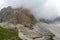 The road to Tre Cime di Lavaredo, Dolomites, at summer