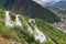 Road to Val d`Anniviers Switzerland