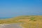 Road towards cap blanc nez along the fields on the cliffs on the French Northe sea coast,