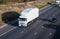 Road transport. Lorry on the motorway