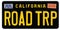 Road Trip License Plate California