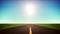 Road Trip On Shiny Sky Background Seamless Loop