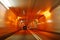 Road tunnel motion blur
