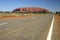 Road beside Uluru,