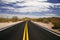 Road in USA in the Organ Pipe National Monument, Arizona