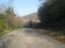 Road in the valley of the Caucasus mountains near Arkhipo-Osipovka